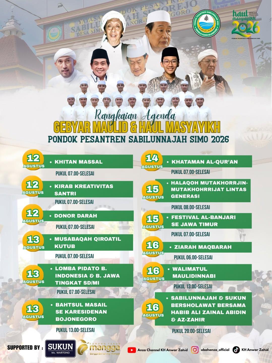 Gebyar Maulid Haul Masyayikh Pondok Pesantren Sabilunnajah