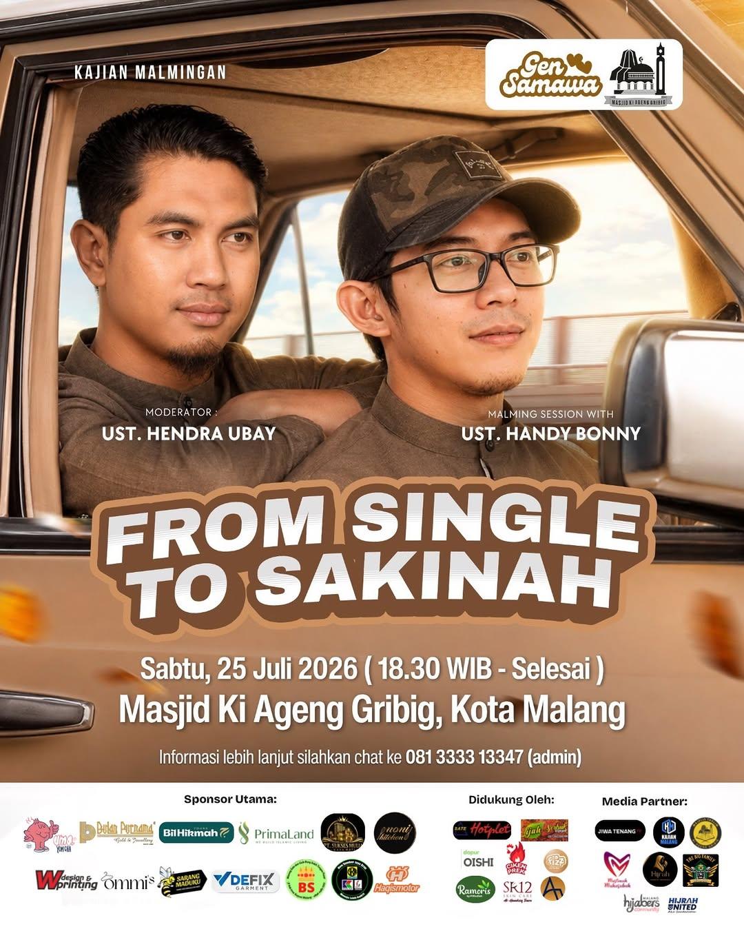Kajian Malmingan Gen Samawa: FROM SINGLE TO SAKINAH