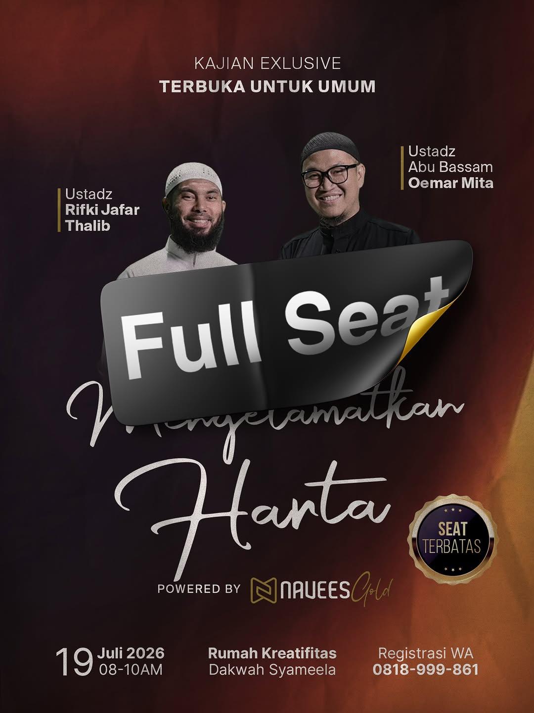 Kajian Eksklusif Menyelamatkan Harta