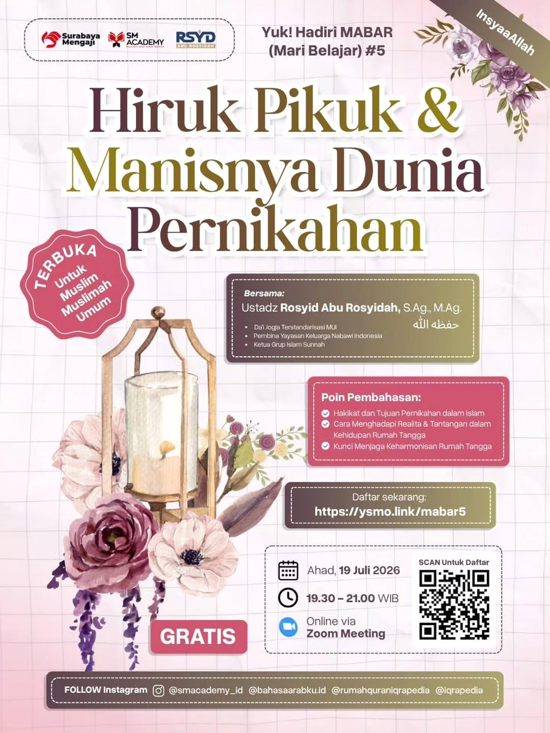 MABAR (Mari Belajar)#5: Hiruk Pikuk & Manisnya Dunia Pernikahan