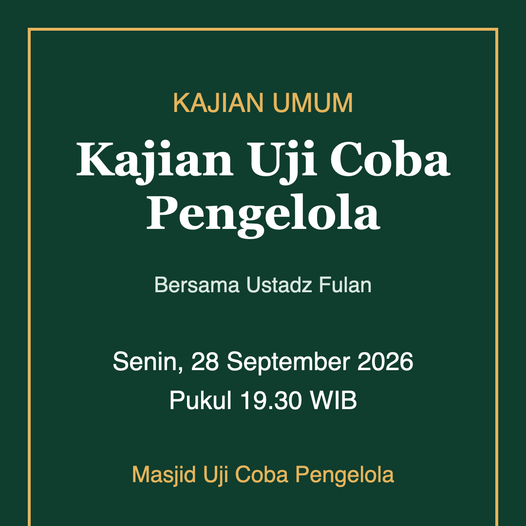 Kajian Uji Coba Pengelola