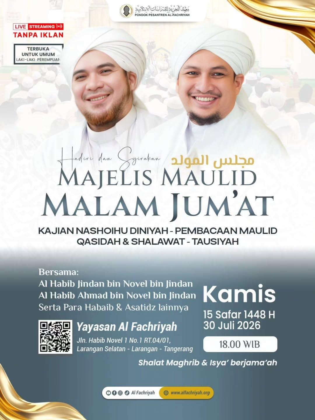 Kajian Nashoihu Diniyah & Pembacaan Maulid