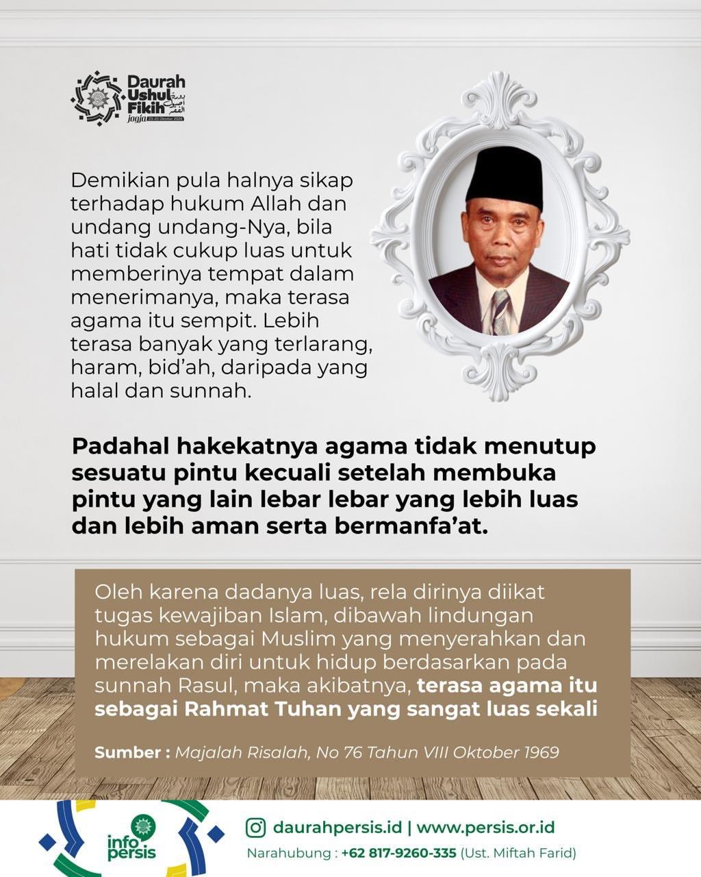Dauroh Usul Fikih Persatuan Islam