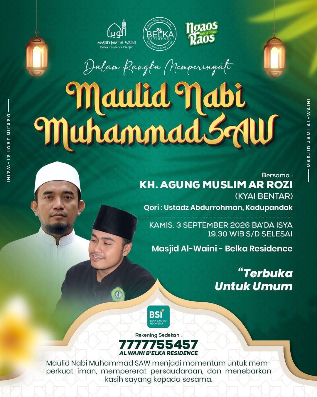 Tabligh Akbar Maulid Nabi Muhammad SAW