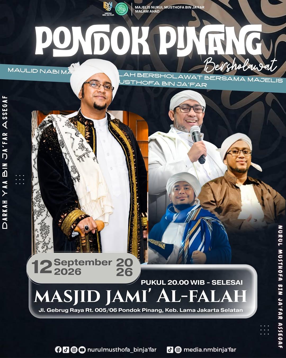 MAULID AGUNG NABI MUHAMMAD SAW ﷺ PONDOK PINANG