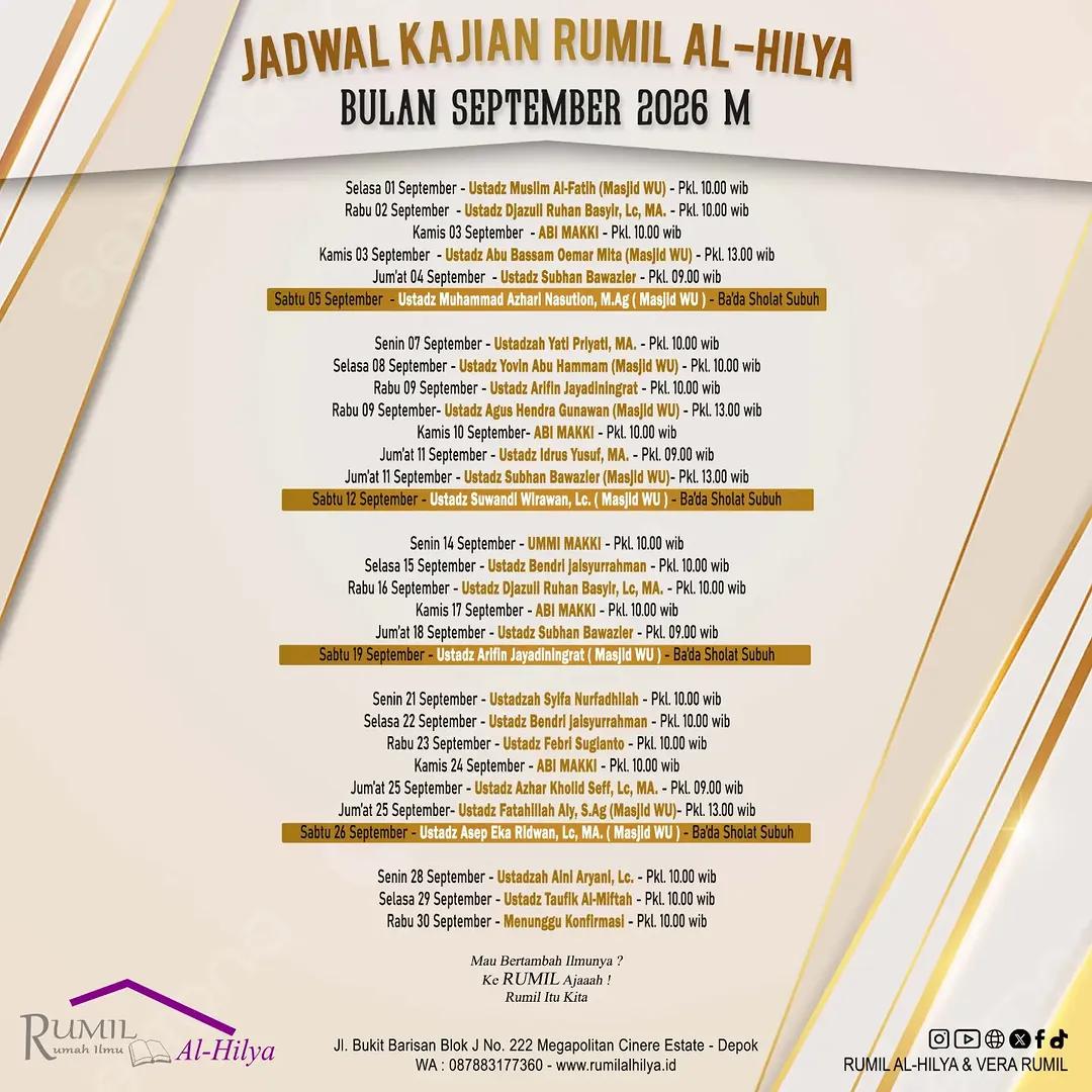 Kajian RUMIL Al-Hilya