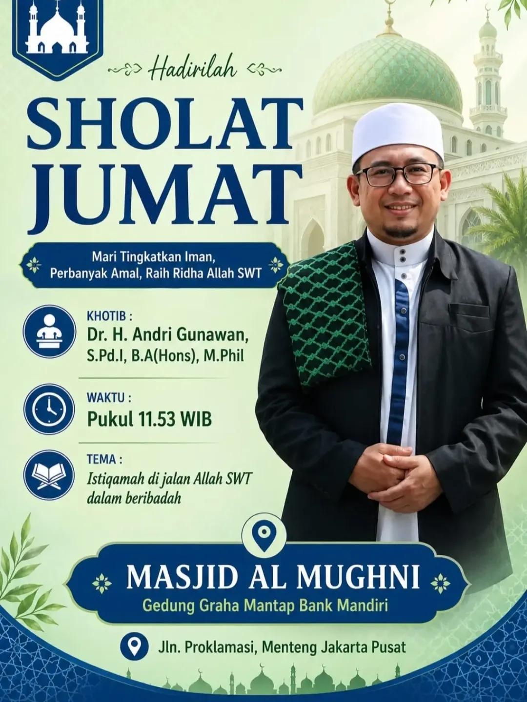 Sholat Jumat: Istiqamah di jalan Allah SWT dalam beribadah