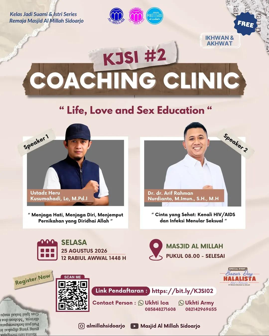 KJSI #2 – Coaching Clinic "Life, Love and Sex Education"