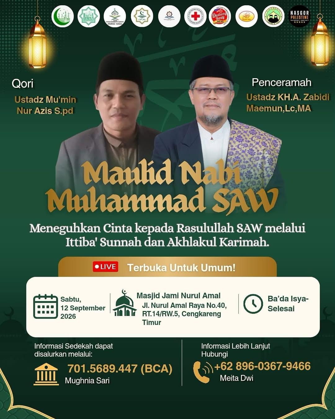 Meneguhkan Cinta kepada Rasulullah SAW melalui Ittiba’ Sunnah dan Akhlakul Karimah