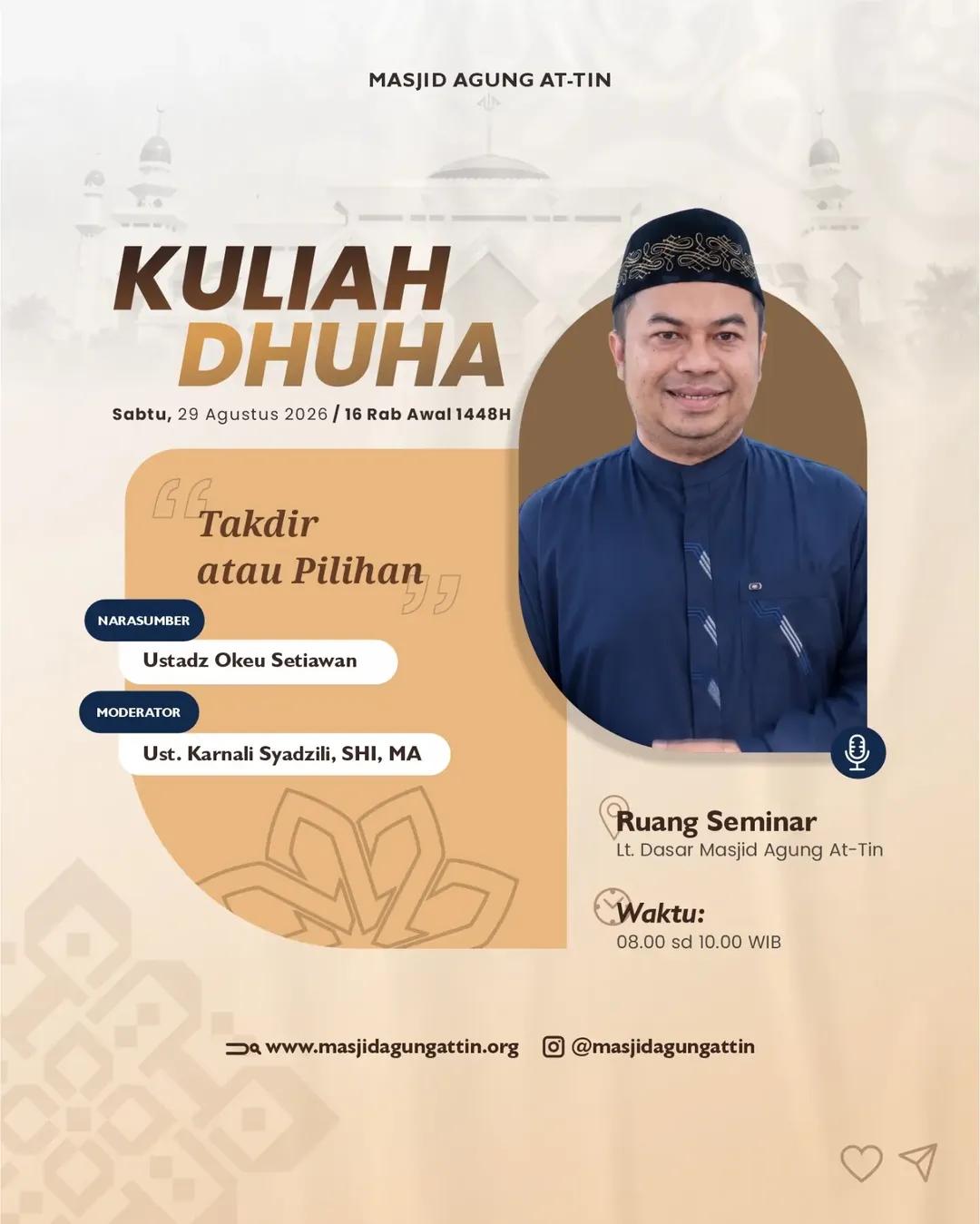 Kajian Kuliah Dhuha: Takdir atau