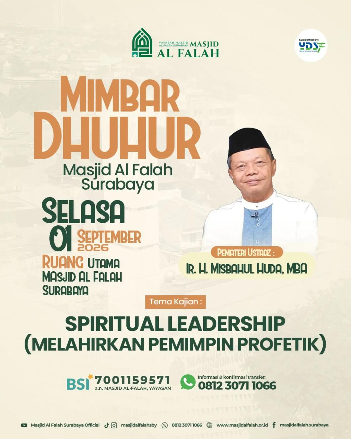 SPIRITUAL LEADERSHIP (MELAHIRKAN PEMIMPIN PROFETIK)