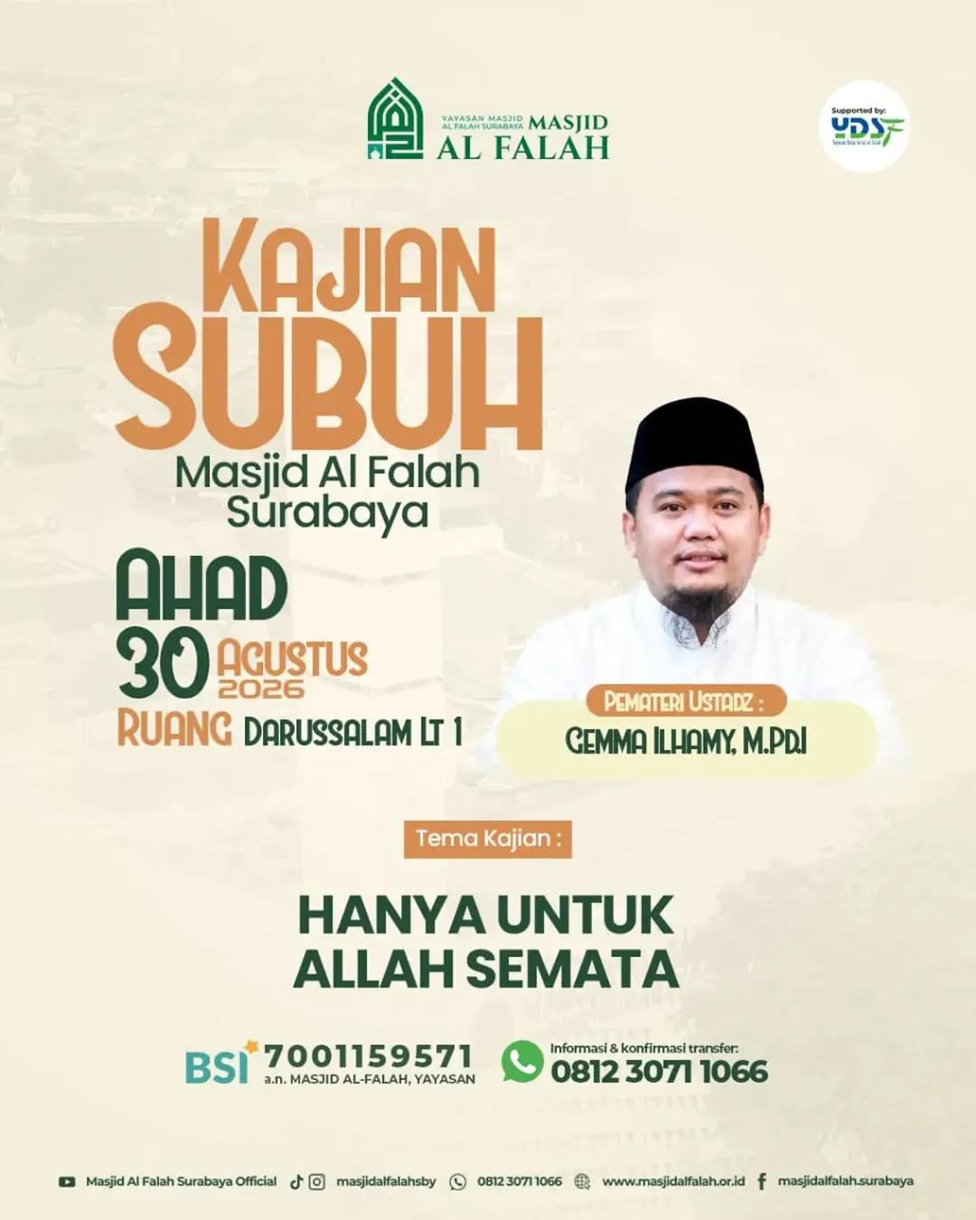 HANYA UNTUK ALLAH SEMATA