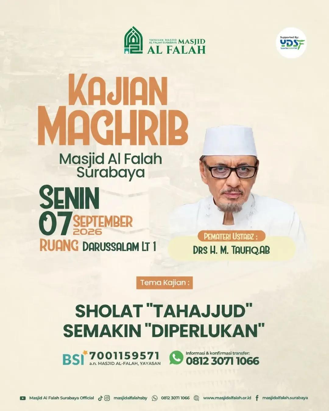 SHOLAT "TAHAJJUD" SEMAKIN "DIPERLUKAN"