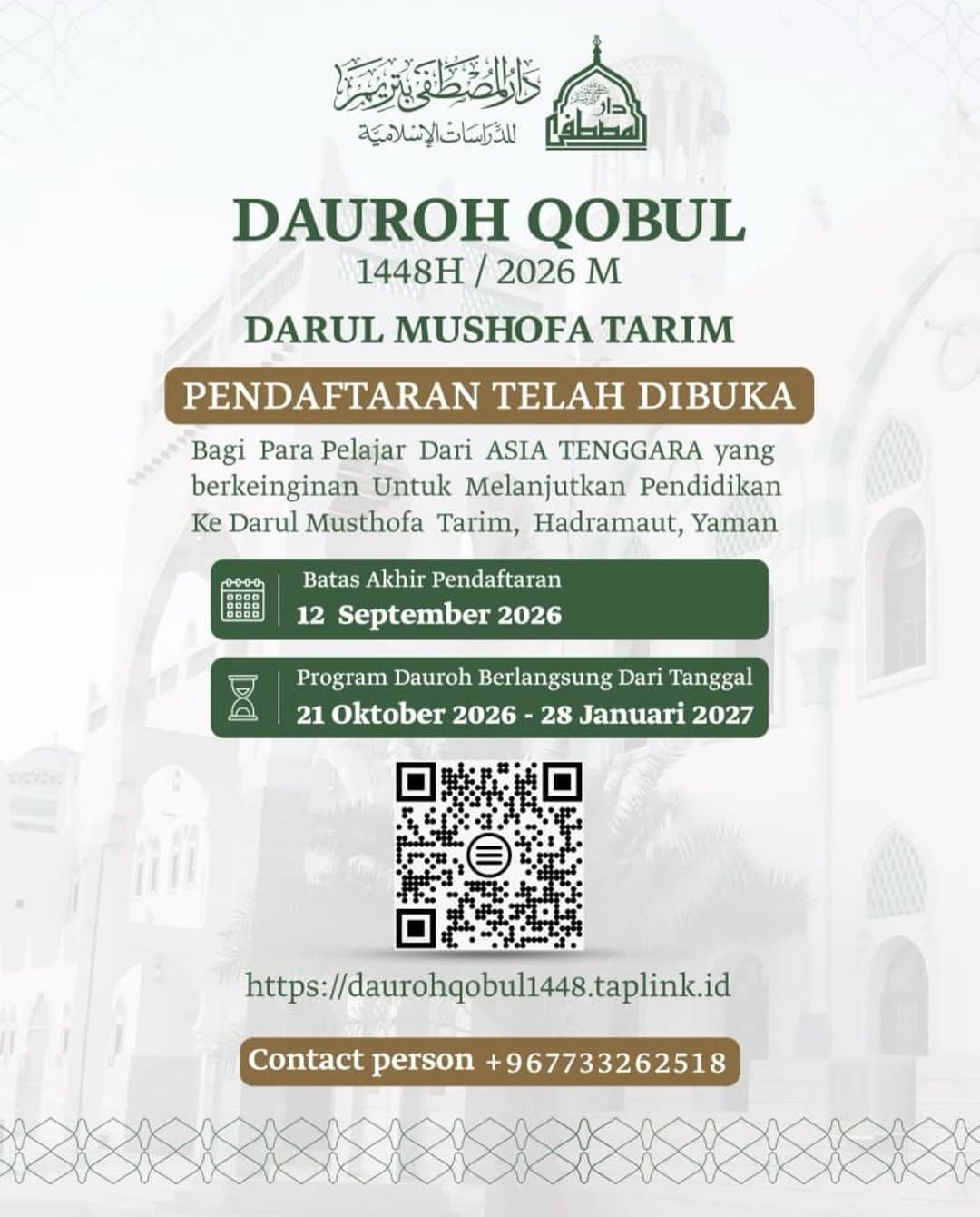 Dauroh Qobul Darul Musthofa Tarim