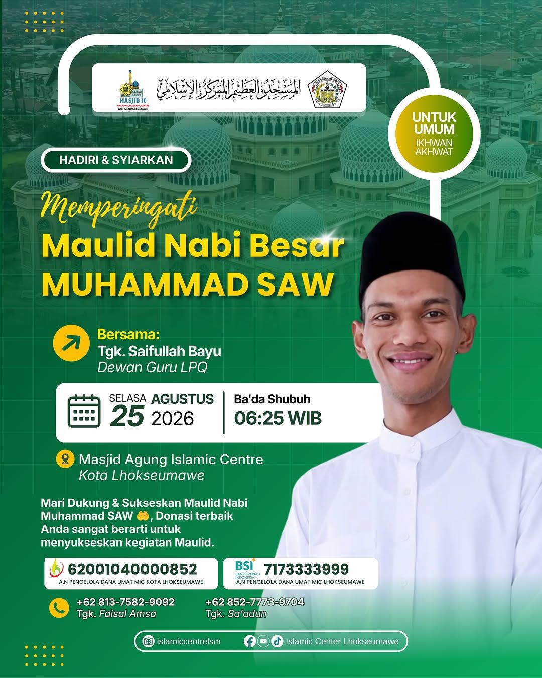 Memperingati Maulid Nabi Besar Muhammad SAW
