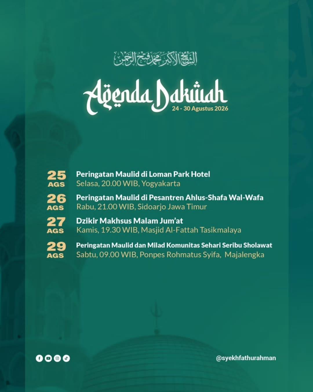 Peringatan Maulid di Loman Park Hotel