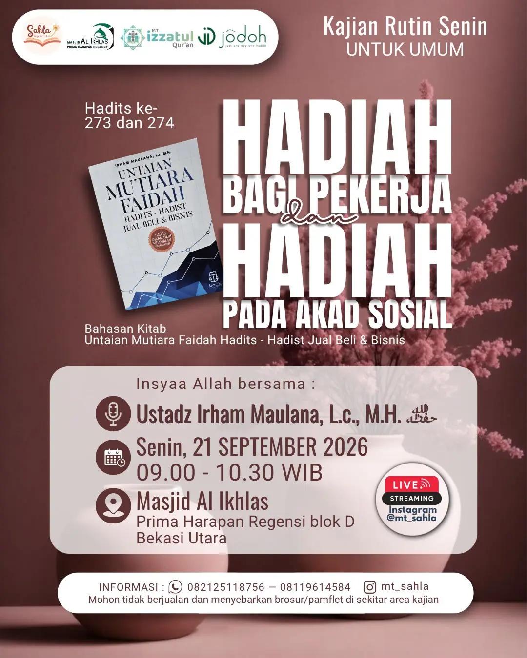 Untaian Mutiara Faidah Hadits - Hadist Jual Beli & Bisnis