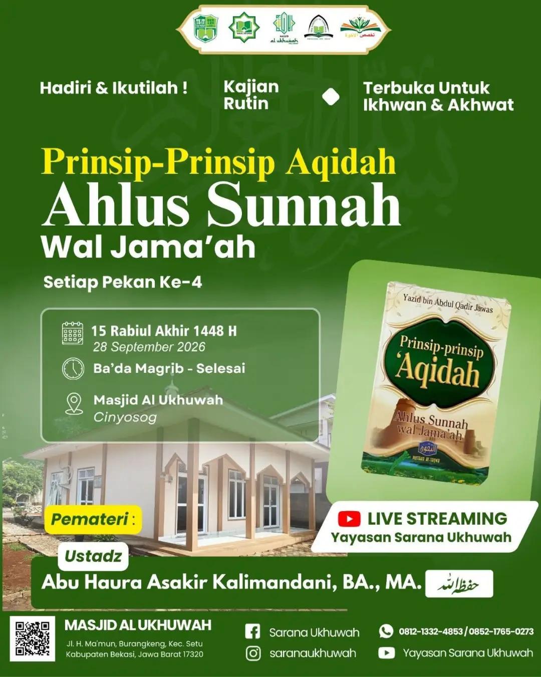 Prinsip-Prinsip Aqidah Ahlus Sunnah Wal Jama'ah