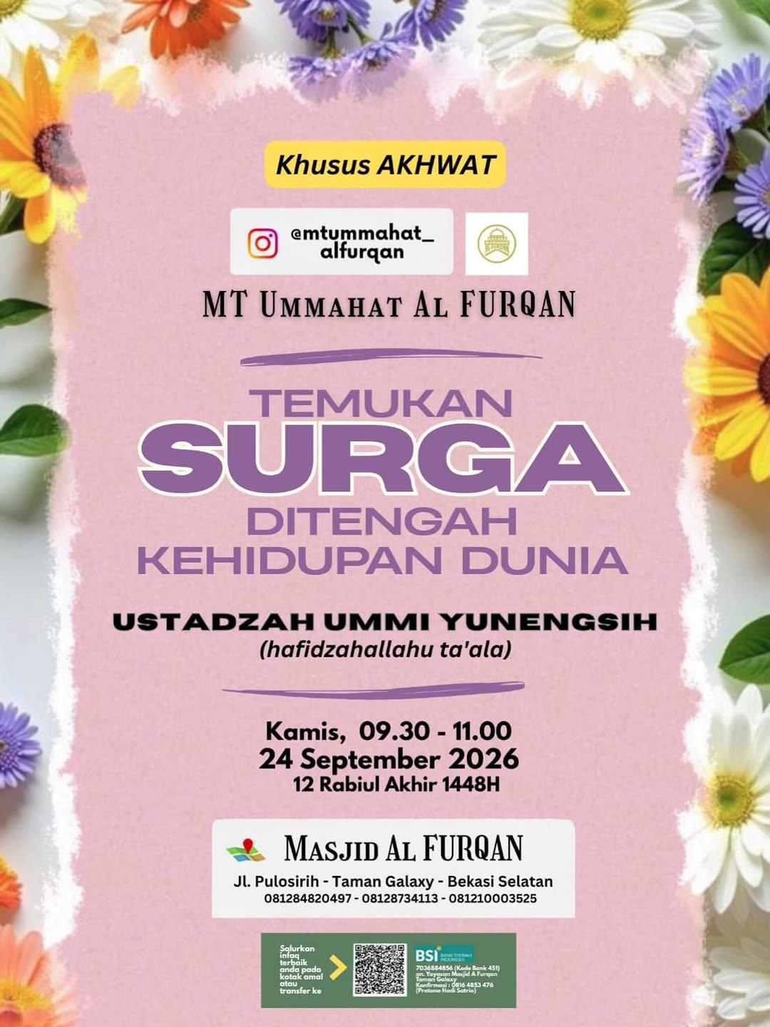 Kajian Muslimah: Temukan Surga di Tengah Kehidupan Dunia