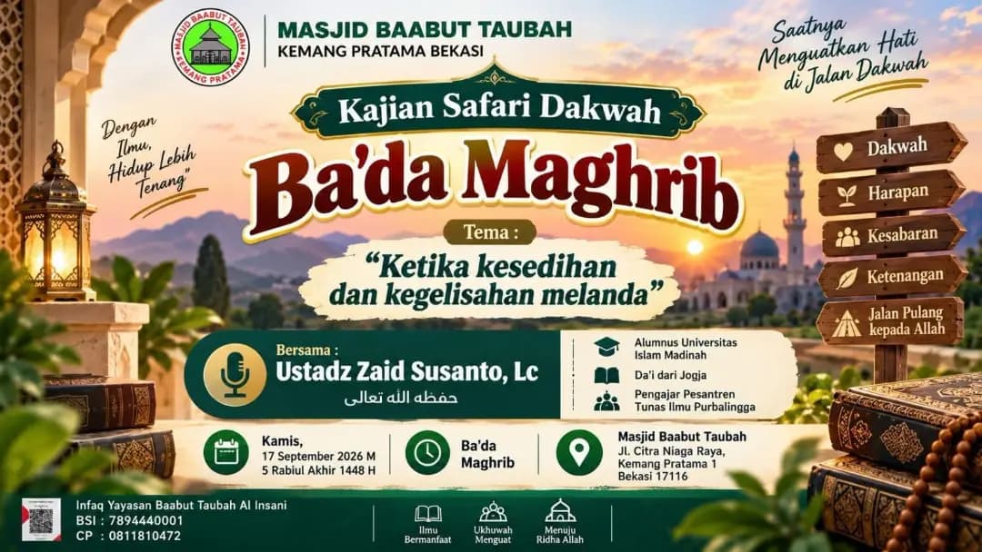 Kesabaran Ketika kesedihan dan kegelisahan melanda