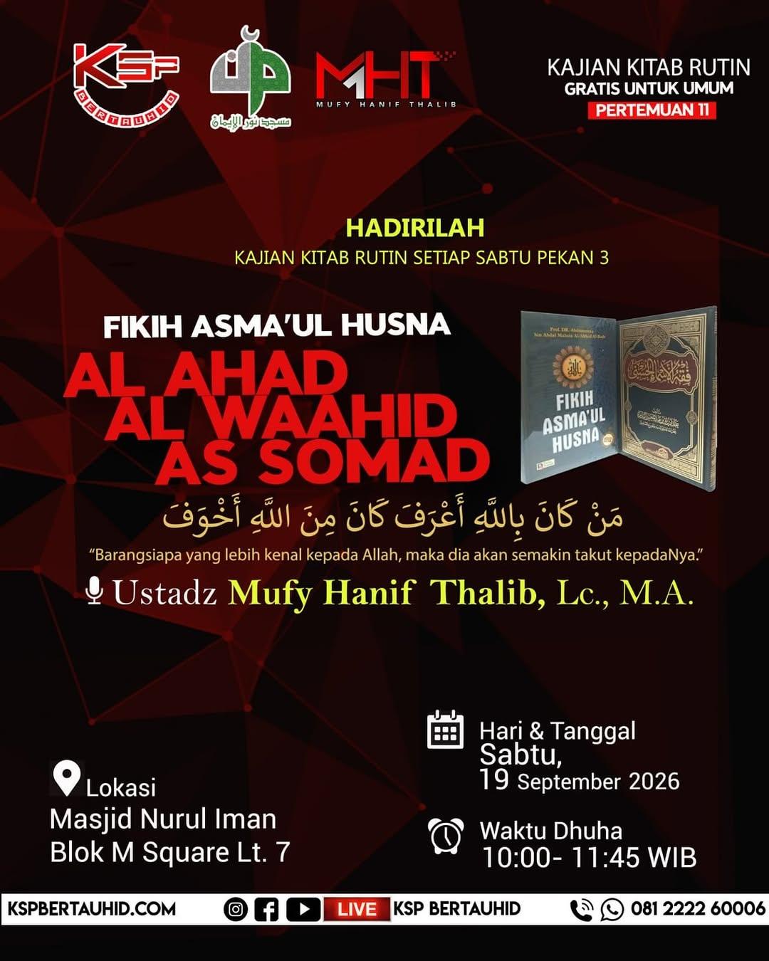 Kajian Kitab Rutin Fikih Asmaul Husna