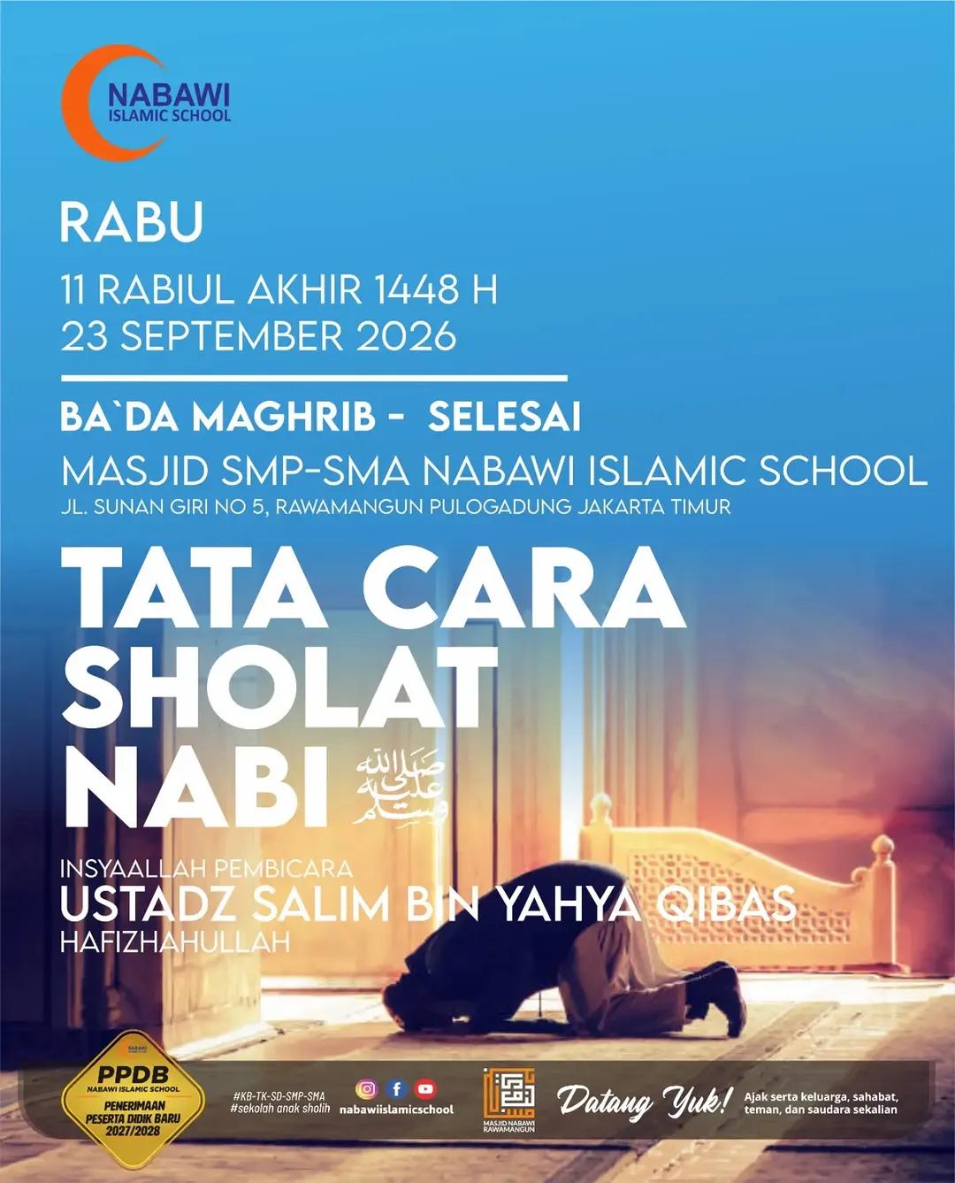 MENDIRIKAN SHOLAT (Tata Cara Sholat Nabi)