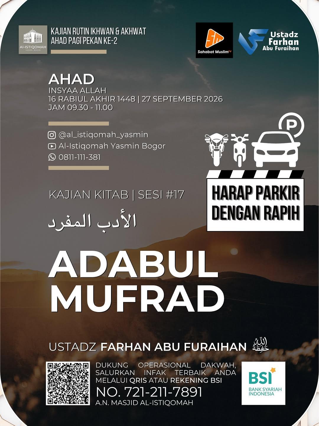 Kajian Kitab Adabul Mufrad Sesi #17