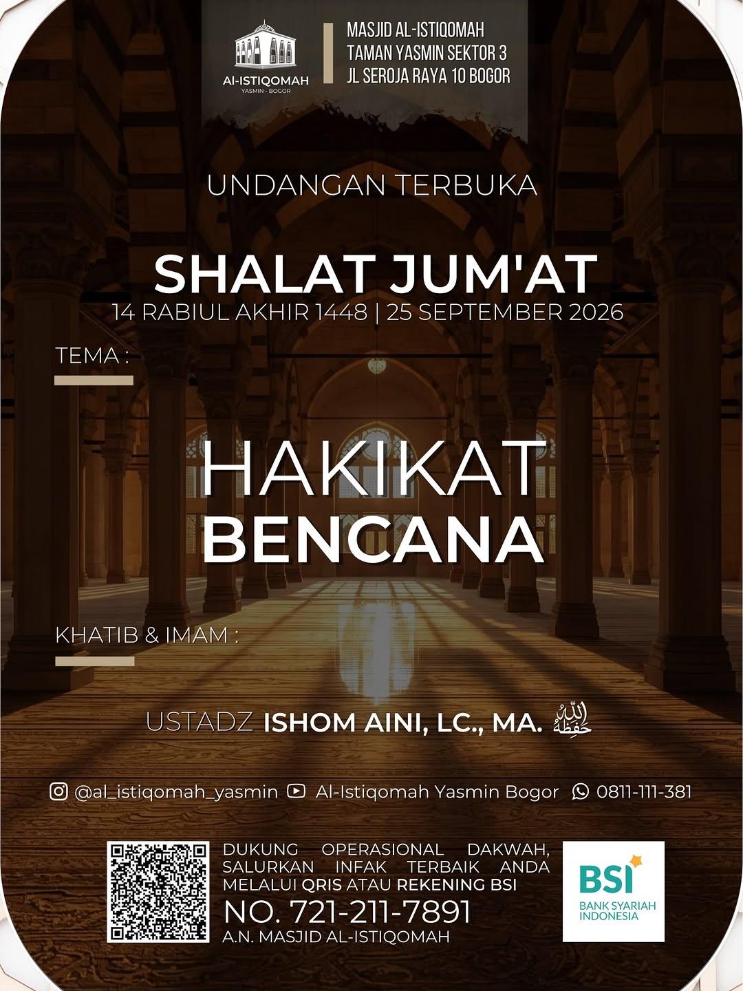 Shalat Jum'at: Hakikat Bencana