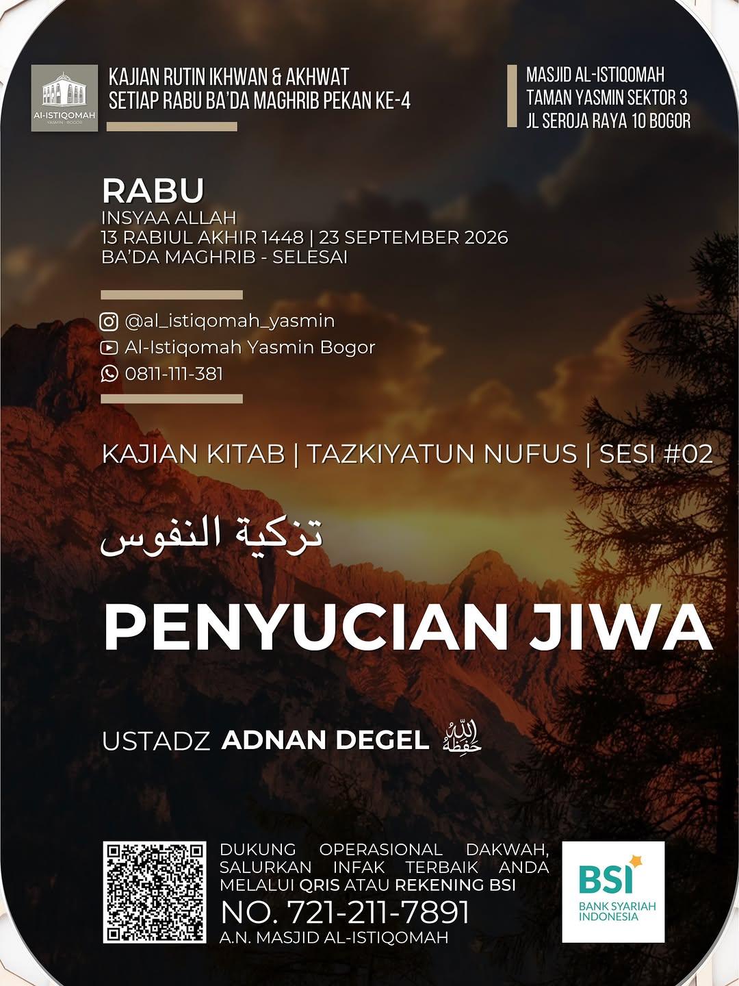 Kajian Kitab Tazkiyatun Nufus: Penyucian Jiwa Sesi #02