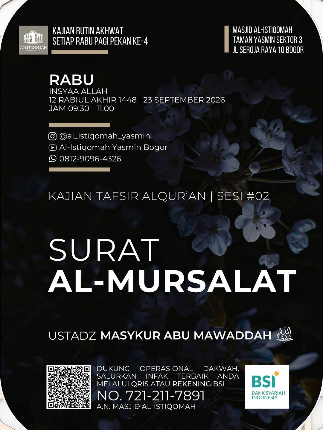 KAJIAN TAFSIR ALQUR'AN SURAT AL-MURSALAT