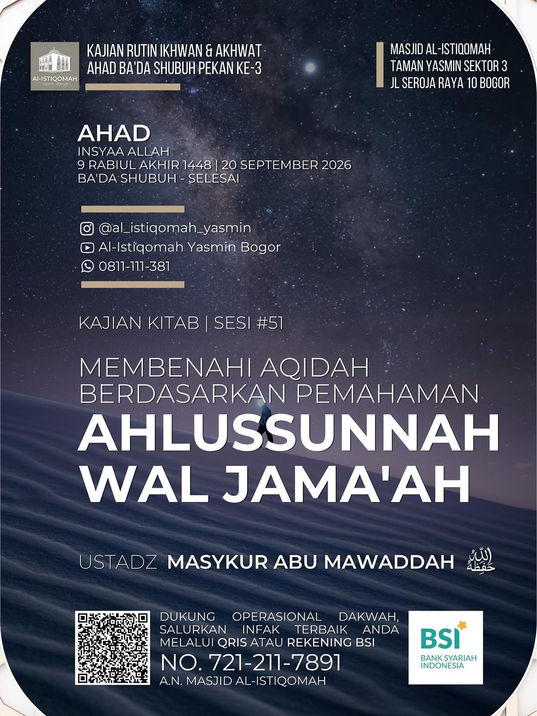 Membenahi Aqidah Berdasarkan Pemahaman Ahlussunnah Wal Jama'ah