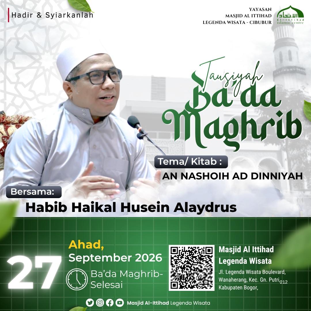 Tausiyah Ba'da Maghrib: Kitab An Nashoih Ad Dinniyah