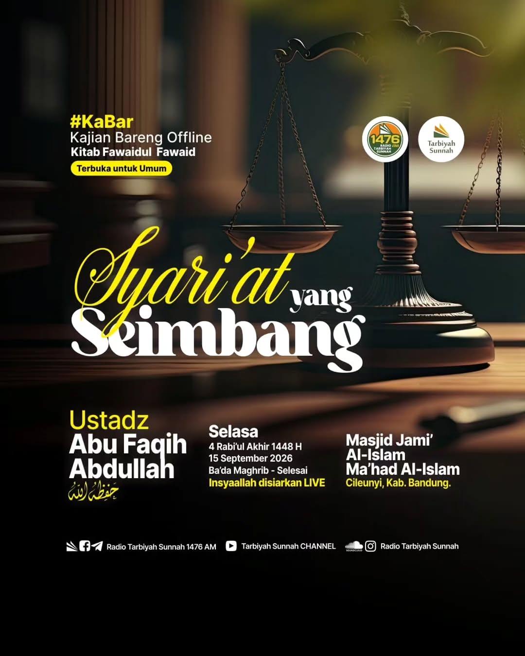 Syari'at Yang Seimbang (Kitab Fawaidul Fawaid)