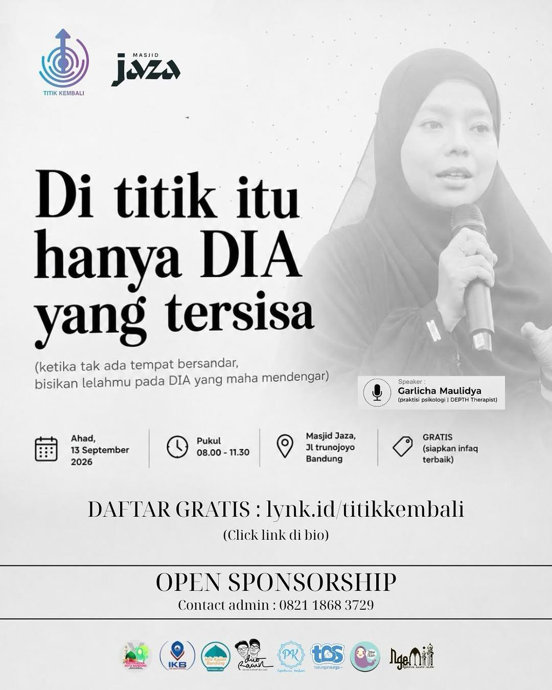 Di Titik Itu Hanya DIA yang Tersisa