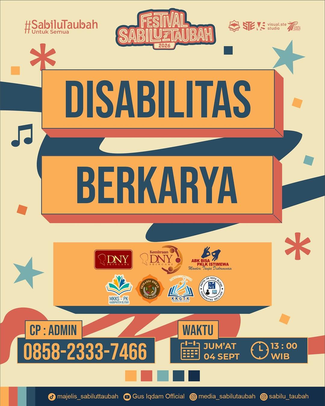 Disabilitas Berkarya Festival Sabilu Taubah 2026