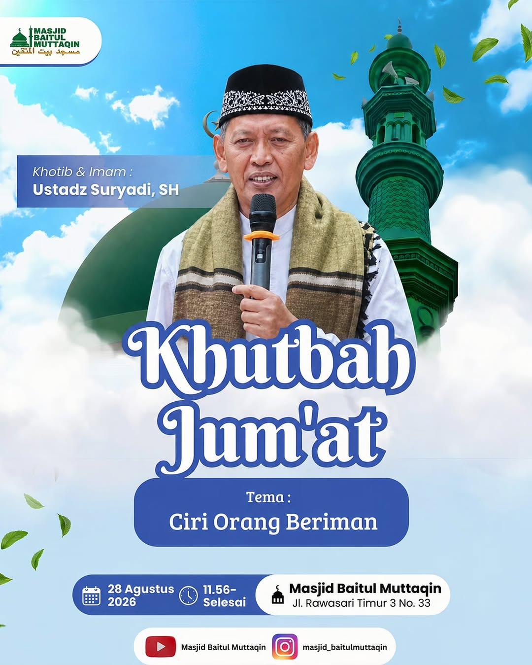 Khutbah Jum'at: Ciri Orang Beriman
