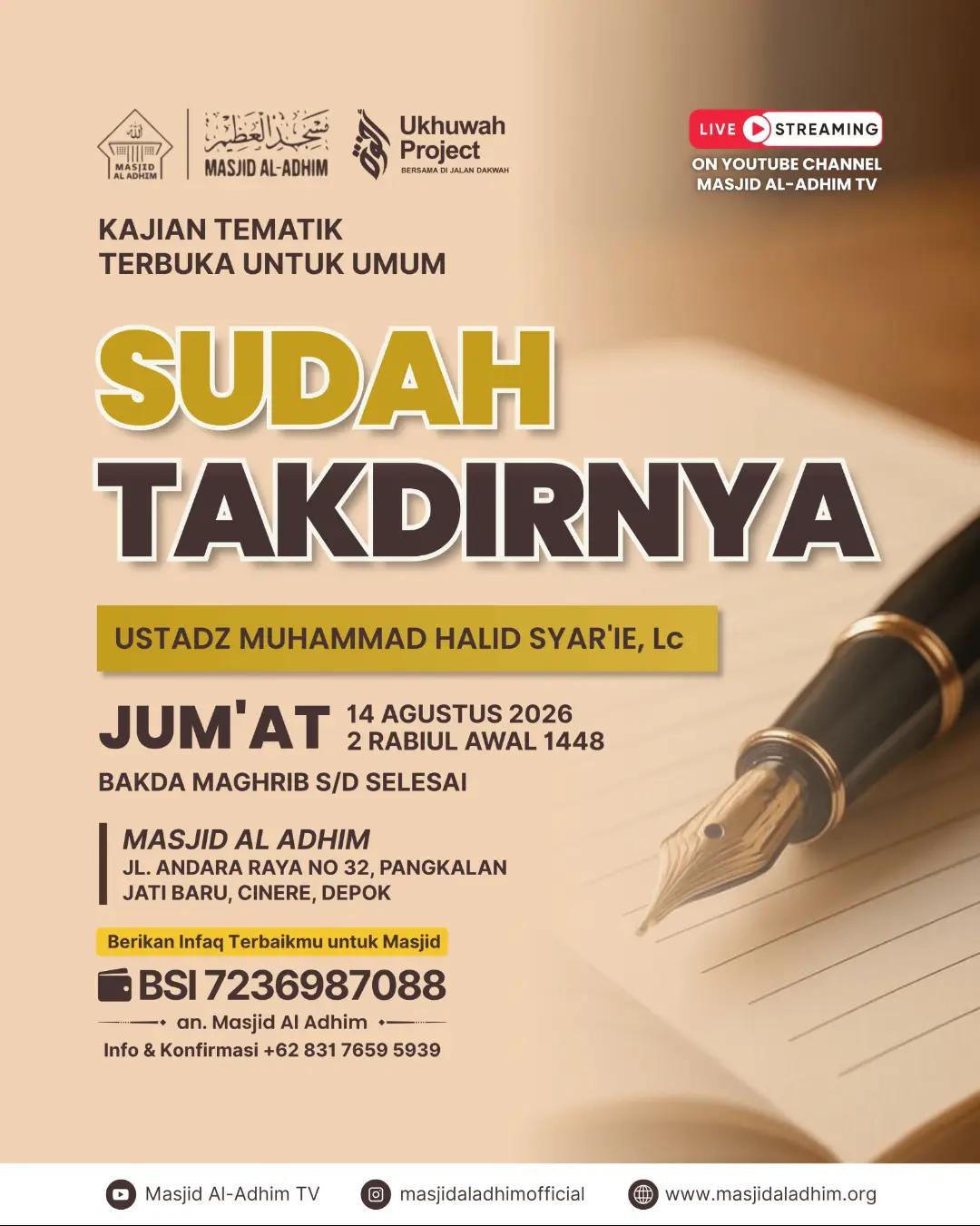 Sudah Takdirnya