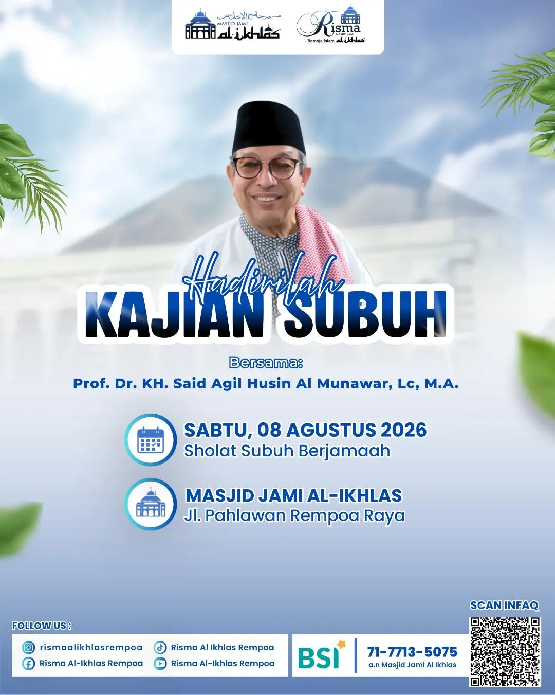 Kajian Subuh Rutin Bulanan