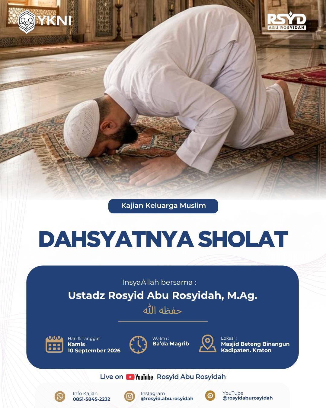 Dahsyatnya Sholat