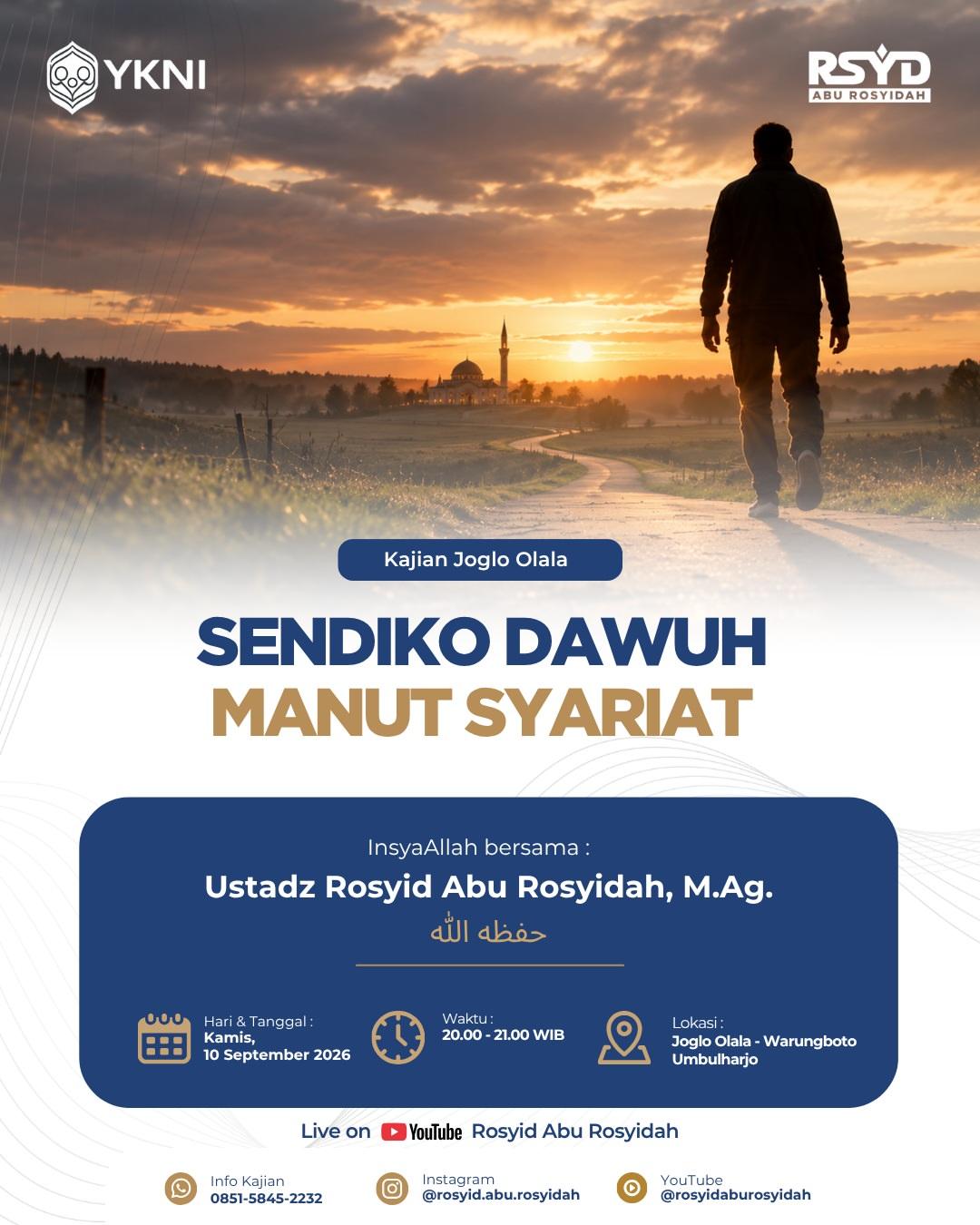 SENDIKO DAWUH, MANUT SYARIAT