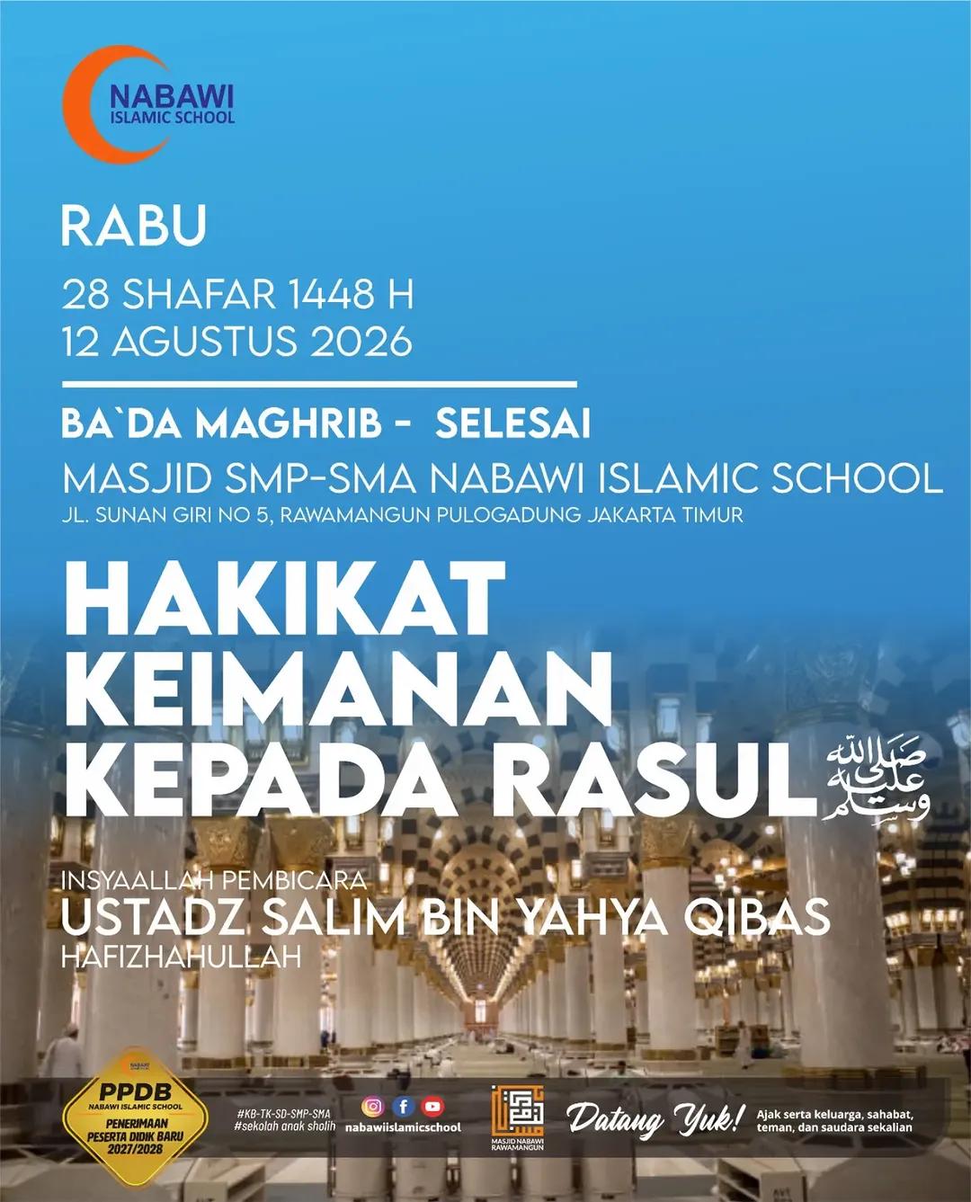 Hakikat Keimanan Kepada Rasulullah