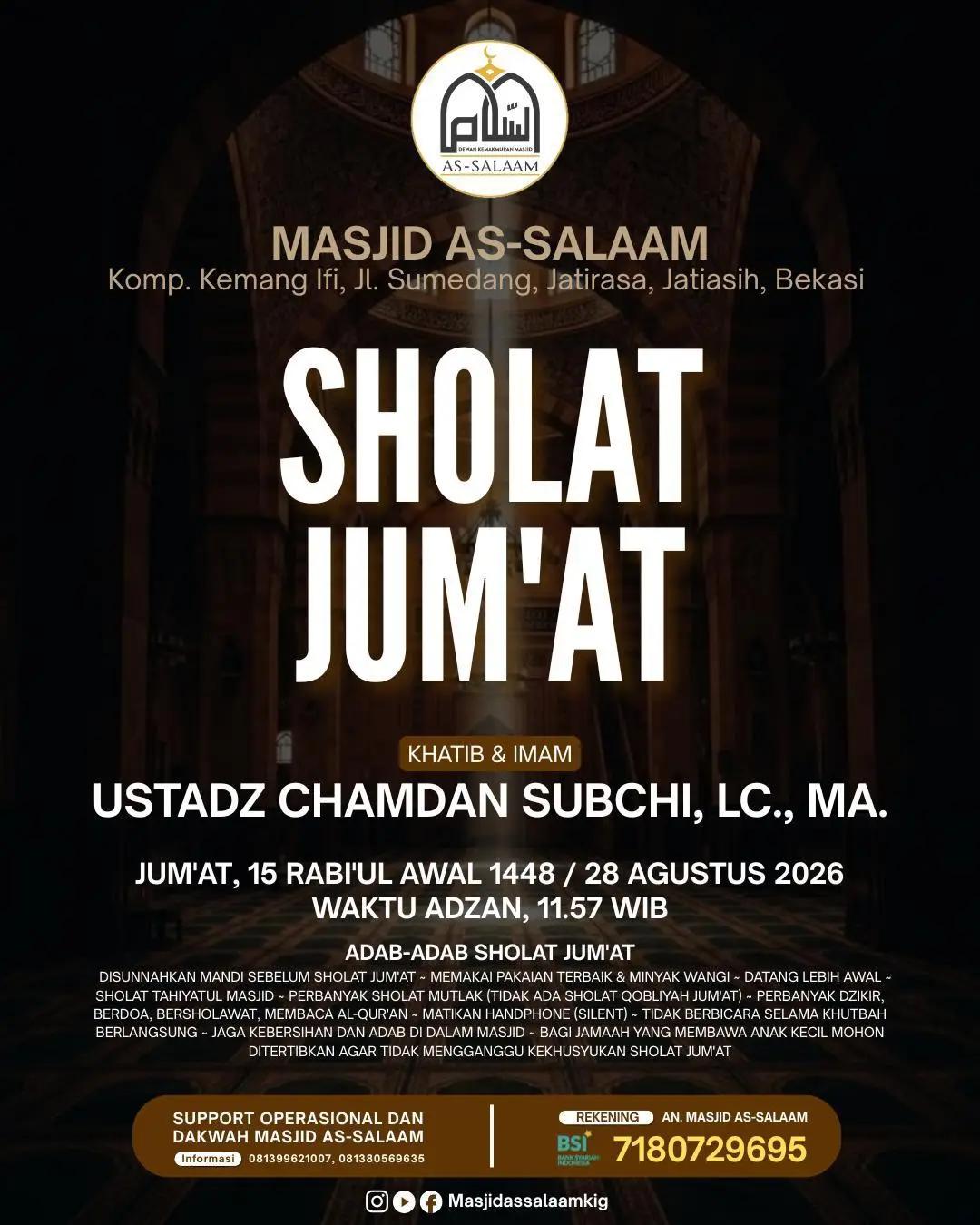Khatib & Imam Sholat Jum'at