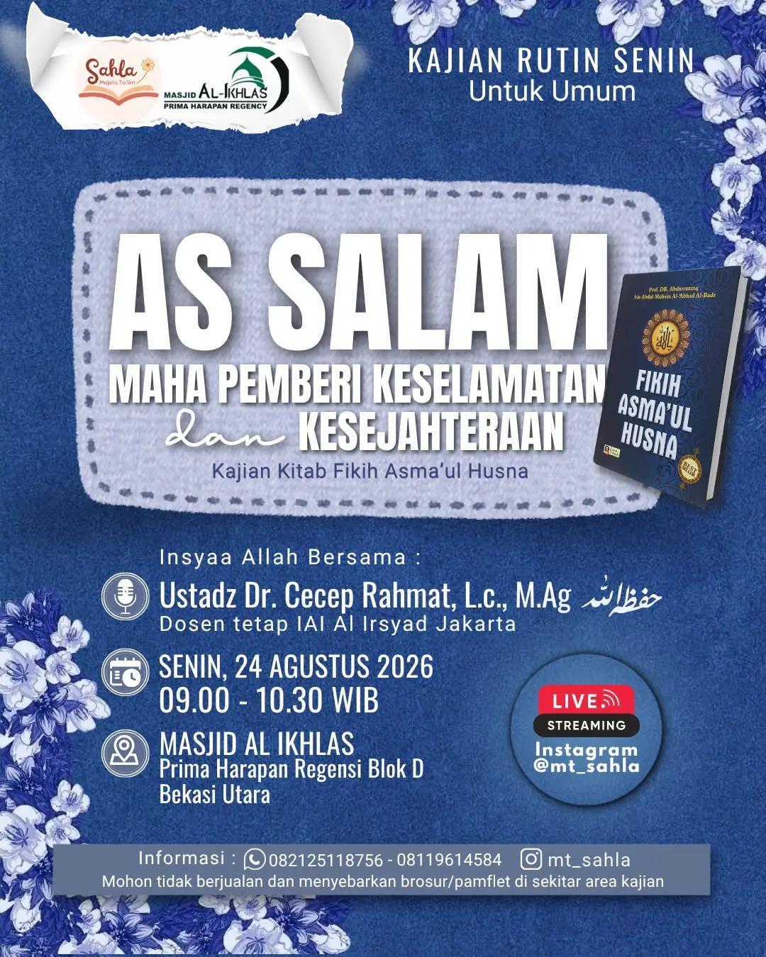 Kajian Kitab Fikih Asma'ul Husna