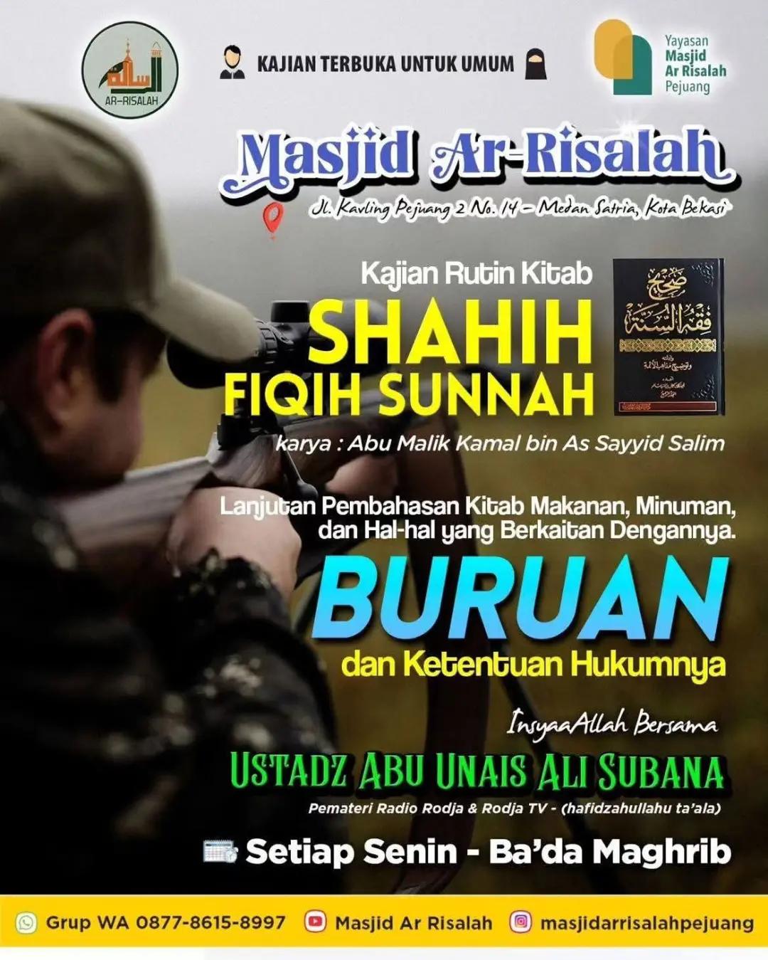 Kajian Rutin Kitab Shahih Fiqih Sunnah
