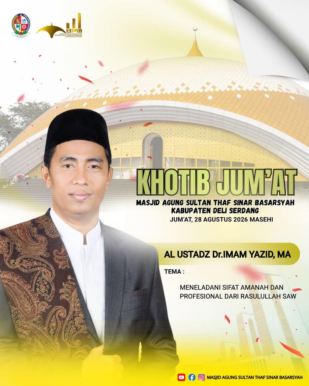 Kajian Jumat: Meneladani Sifat Amanah dan Profesional dari Rasulullah