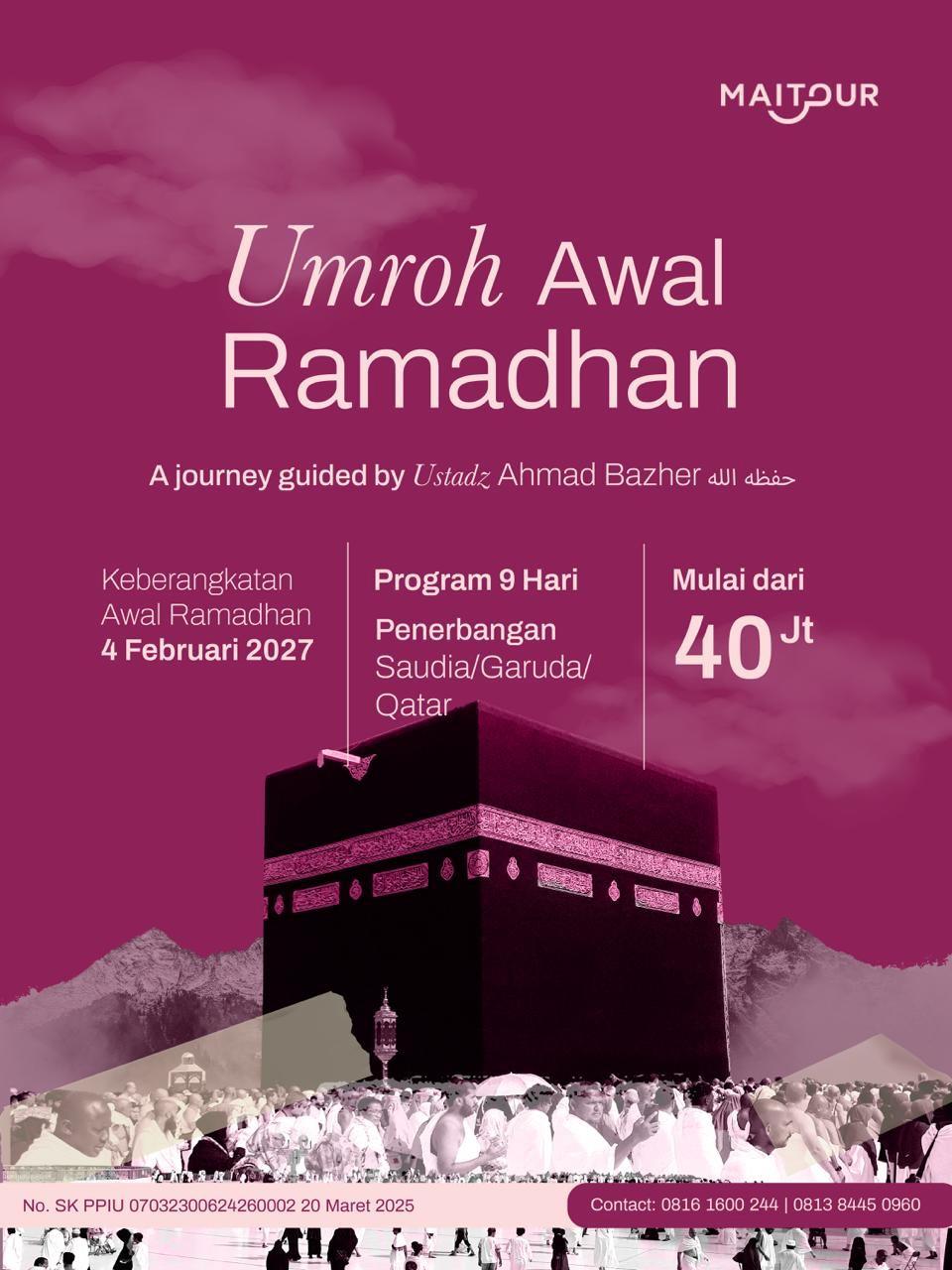Umroh Awal Ramadhan