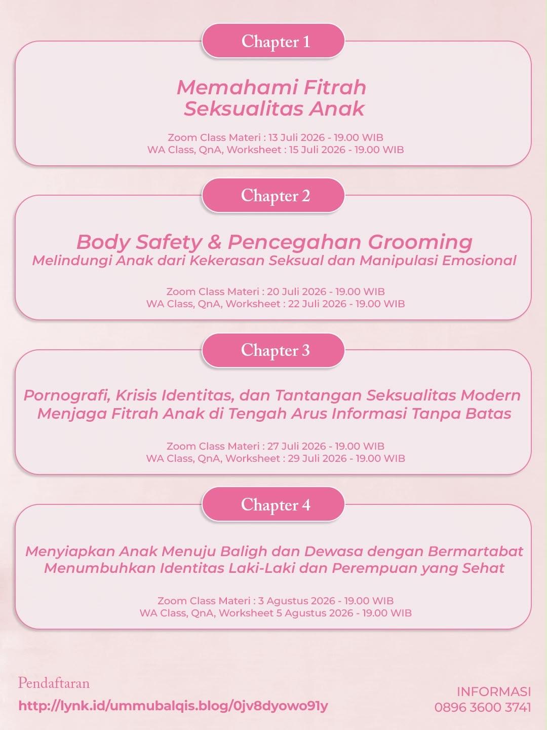 Workshop Memahami Fitrah Seksualitas Anak