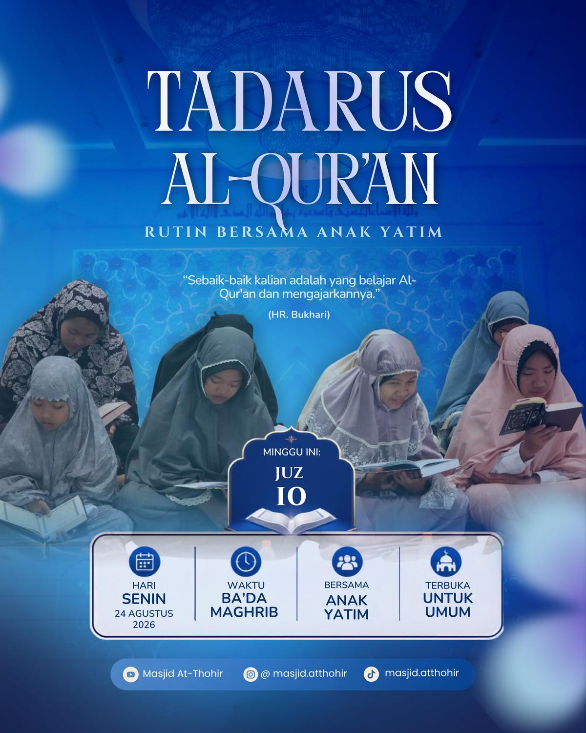 Tadarus Al-Qur’an Bersama Anak Yatim