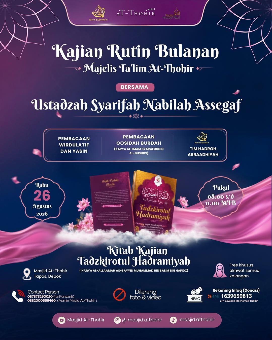 Kajian Rutin Bulanan Majelis Ta’lim At-Thohir