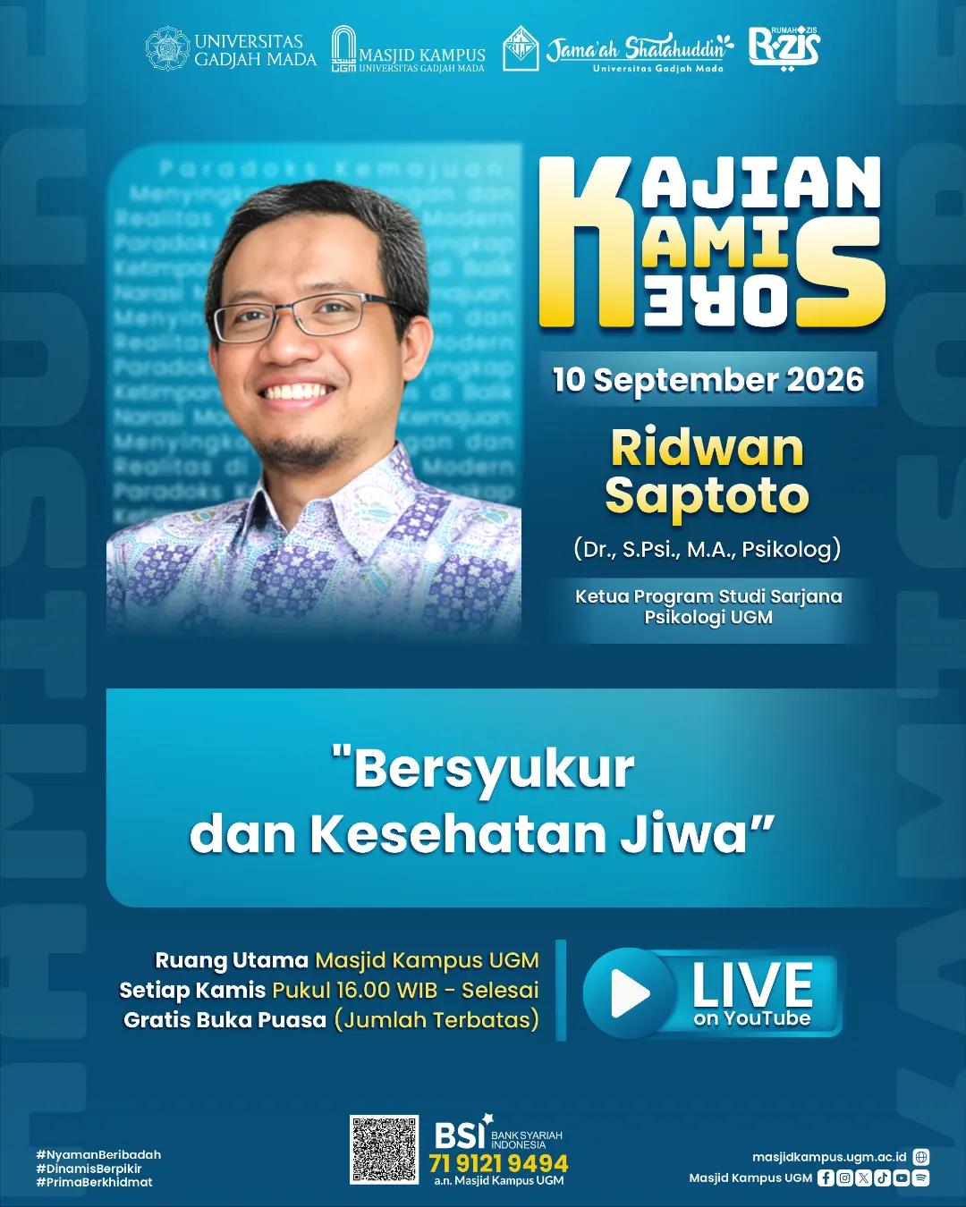 Bersyukur dan Kesehatan Jiwa